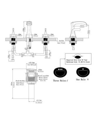 8 in. Widespread 2-Handle Waterfall Bathroom Sink Faucet