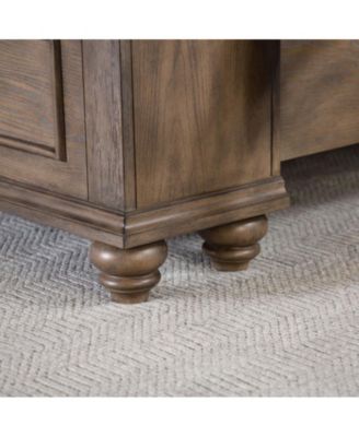 Weathered Oak Storage Cabinet