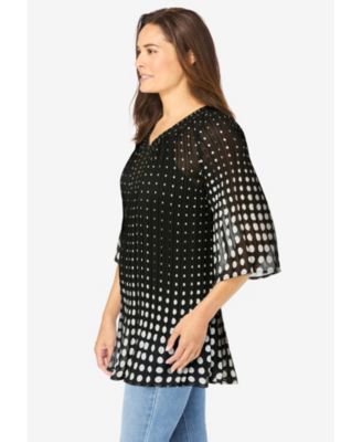 Women's Within Embellished Pleated Blouse