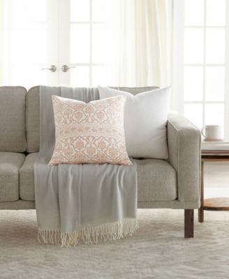 Cotton Slub 2-Pack Decorative Pillows, 20" x 20"