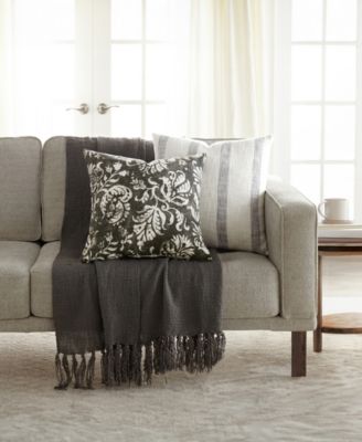 Yarn-Dyed Pattern 2-Pack Decorative Pillows, 20" x 20"