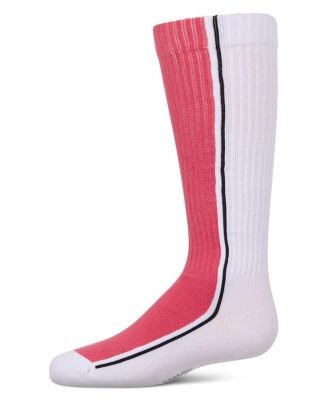 Big Girls Color Block Stripe Stretch Cotton Knee Sock