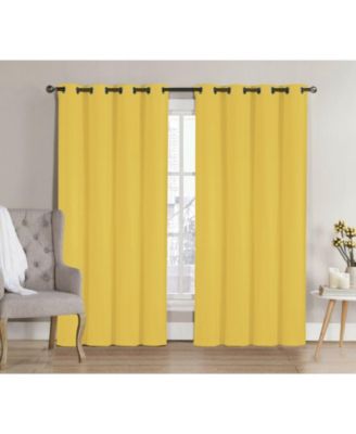 2 Pack: Hotel Thermal Grommet 100% Blackout Curtains - 52 in. W x 84 in. L, Cambridge Navy