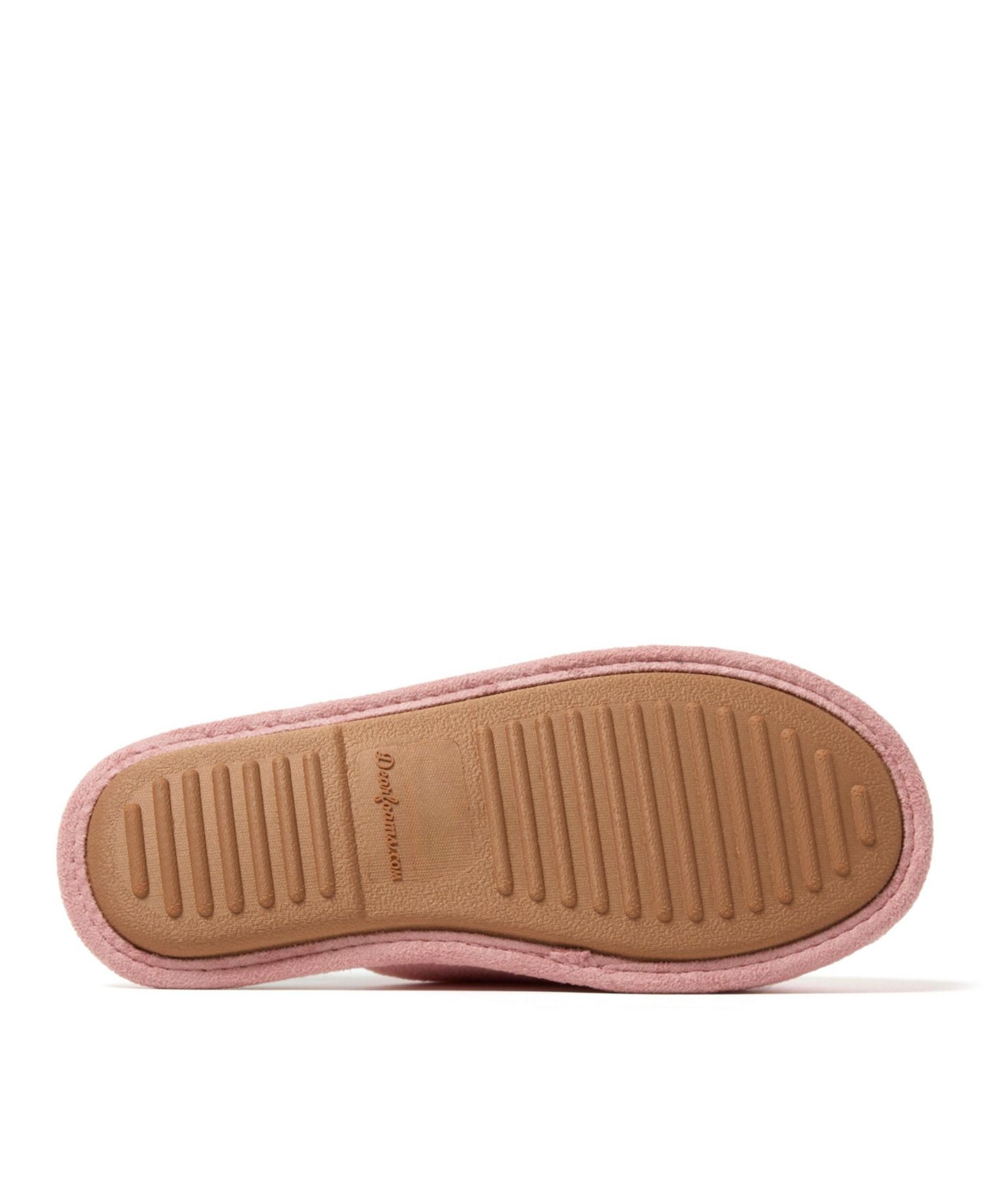 Женские тапочки Dearfoams Carley Mama Bear Mom Scuff Slipper, цвет: Пудровый — фото 8