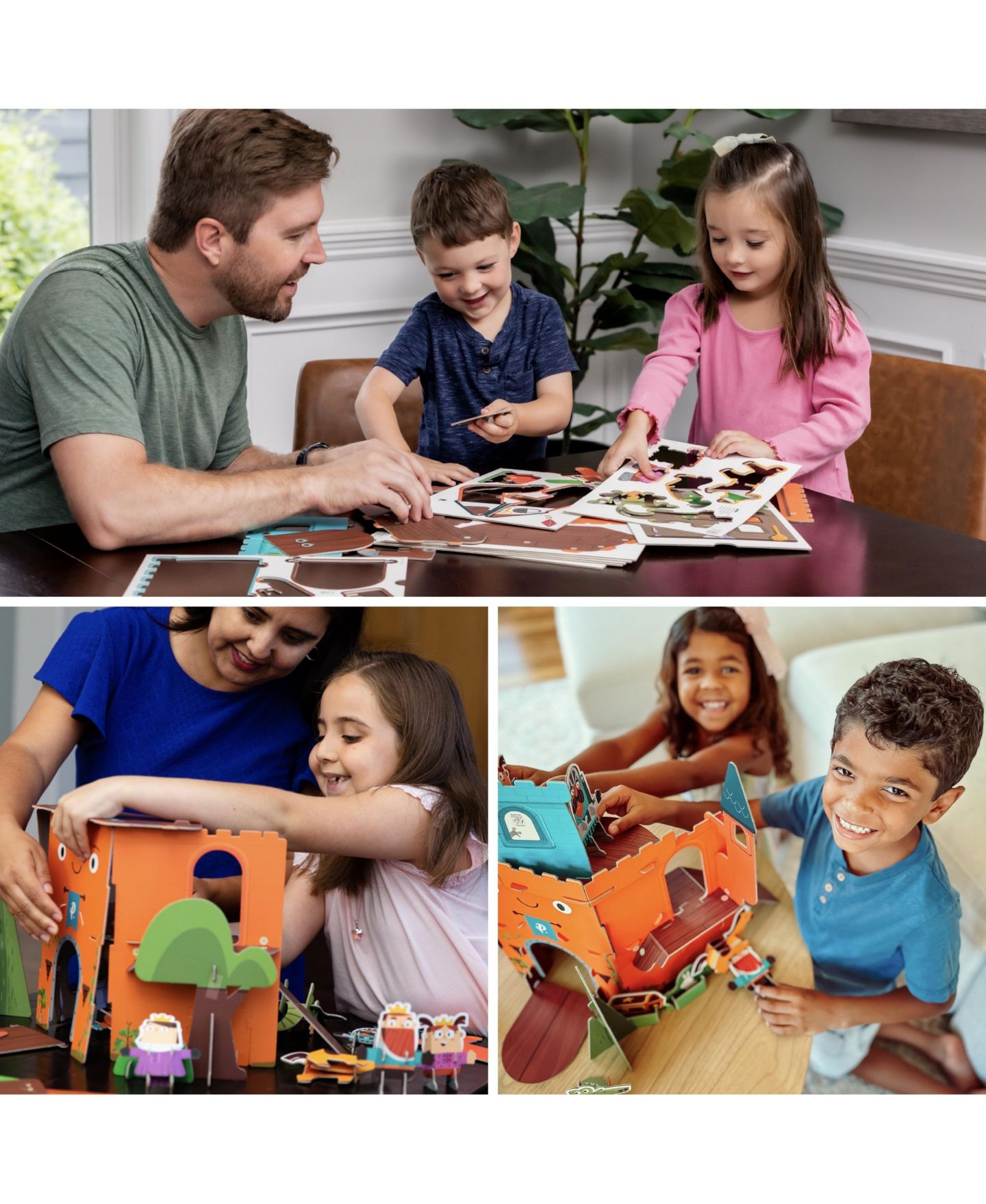 Детский игровой набор Playper Curious Kingdom Imaginative Play 8-Piece Playset, Ages 3-7, цвет: Оранжевый — фото 2