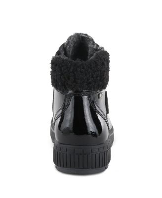 ALPS Water Resistant Boots with Sherpa Lining and Lace-Up Detail