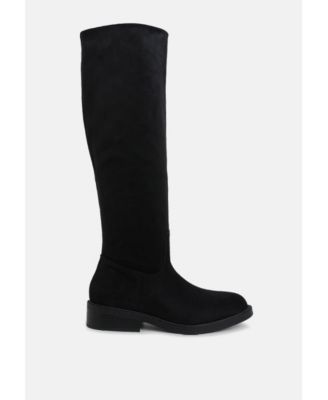 Womens Chiru Round Toe Microfiber Calf Boots