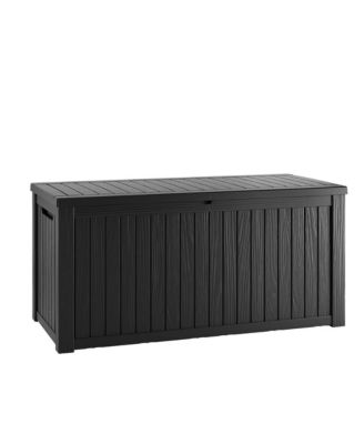 - W Gallons Water Resistant Resin Lockable Deck Box