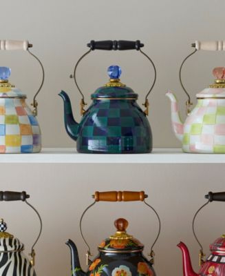 MACKENZiE マッケンジーチャイルズ　ティーポット　ペッパー入れセット Amazon.com: MACKENZIE-CHILDS Teapot Salt and Pepper Shaker Set