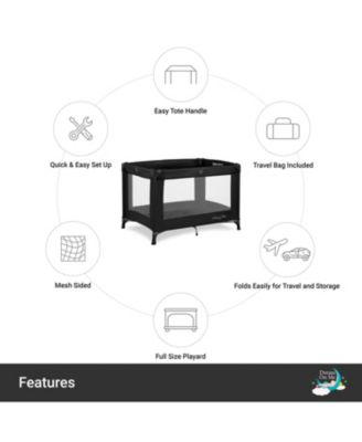 Baby Nest Portable Play Yard In Black