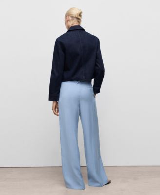 Women's Belted Paper Bag Pants