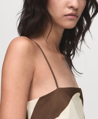 Women's Printed Satin Dress