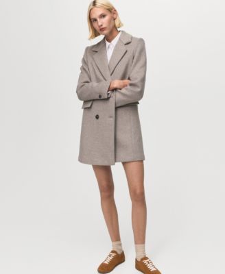 Women's Double-Breasted Wool Coat