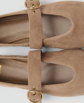 Women's Suede Leather Ballet Flats