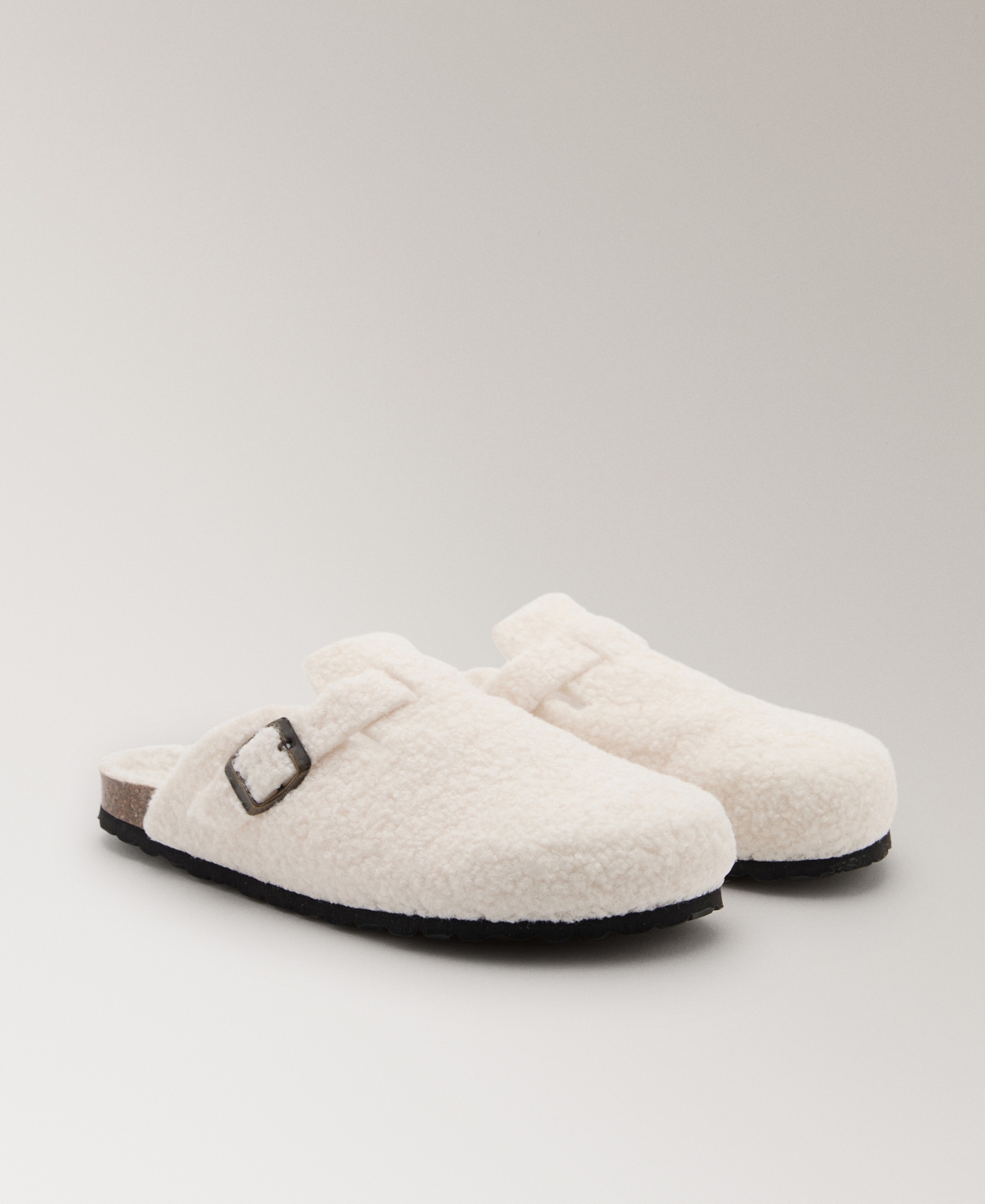 Mango Women's Sheepskin-Effect Clogs