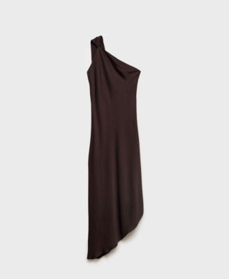Women's Asymmetrical Satin Dress