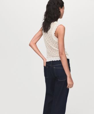 Women's Openwork Knit Top