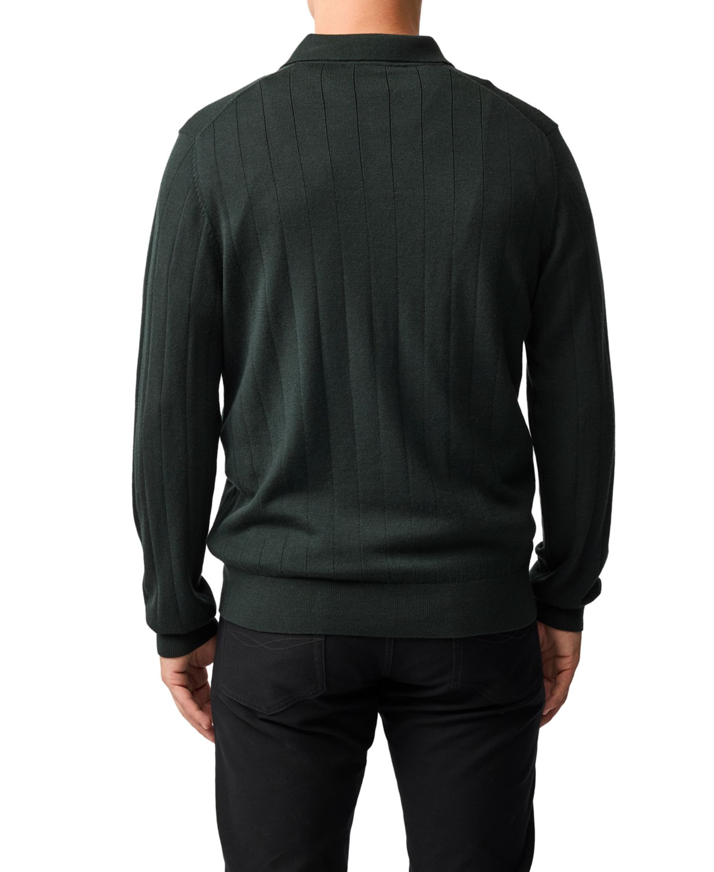 Мужской свитер Rodd & Gunn Murdoch Knit, цвет: Тёмно-зелёный — фото 5