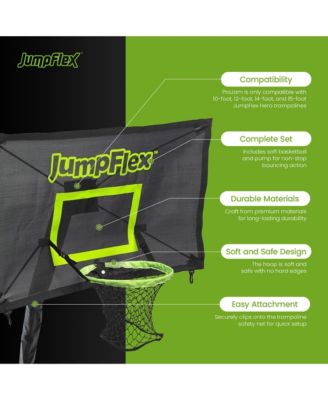 PROJAM Basketball Hoop and Net Attachment for JumpFlex HERO Trampolines