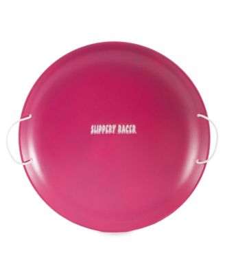 ProDisc 26" Metal Saucer Sled with Rope Handles, Pink (2 Pack)