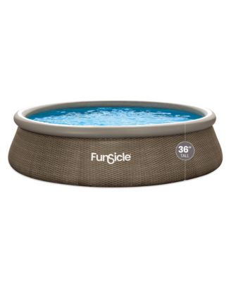 14' x 36" QuickSet Ring Top Above Ground Swimming Pool, Basketweave