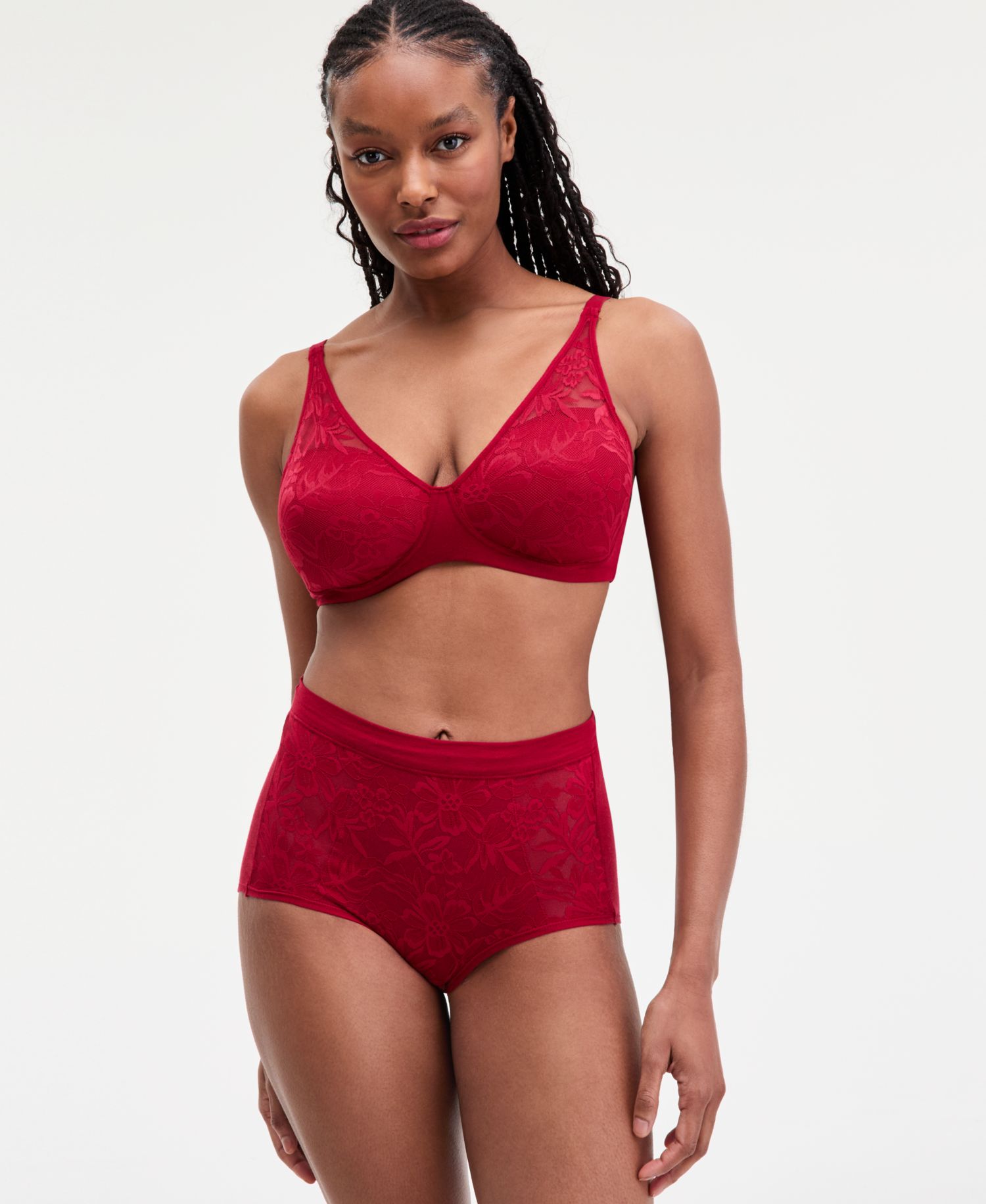 Women's Breathe Lace High-Rise Brief Underwear DFCLBF