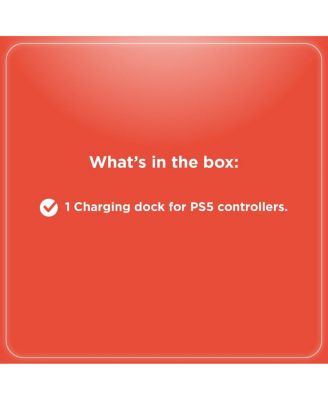 Dual Charging Dock, Type-C Port, Smart LED Indicators, Supports 2 PS5 Controllers Charging Station