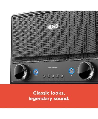 240W Retro Style Bluetooth 5.0 Speaker with FM Radio With Remote Control and Power Cord AUX, USB A, ARC Inputs 4001974
