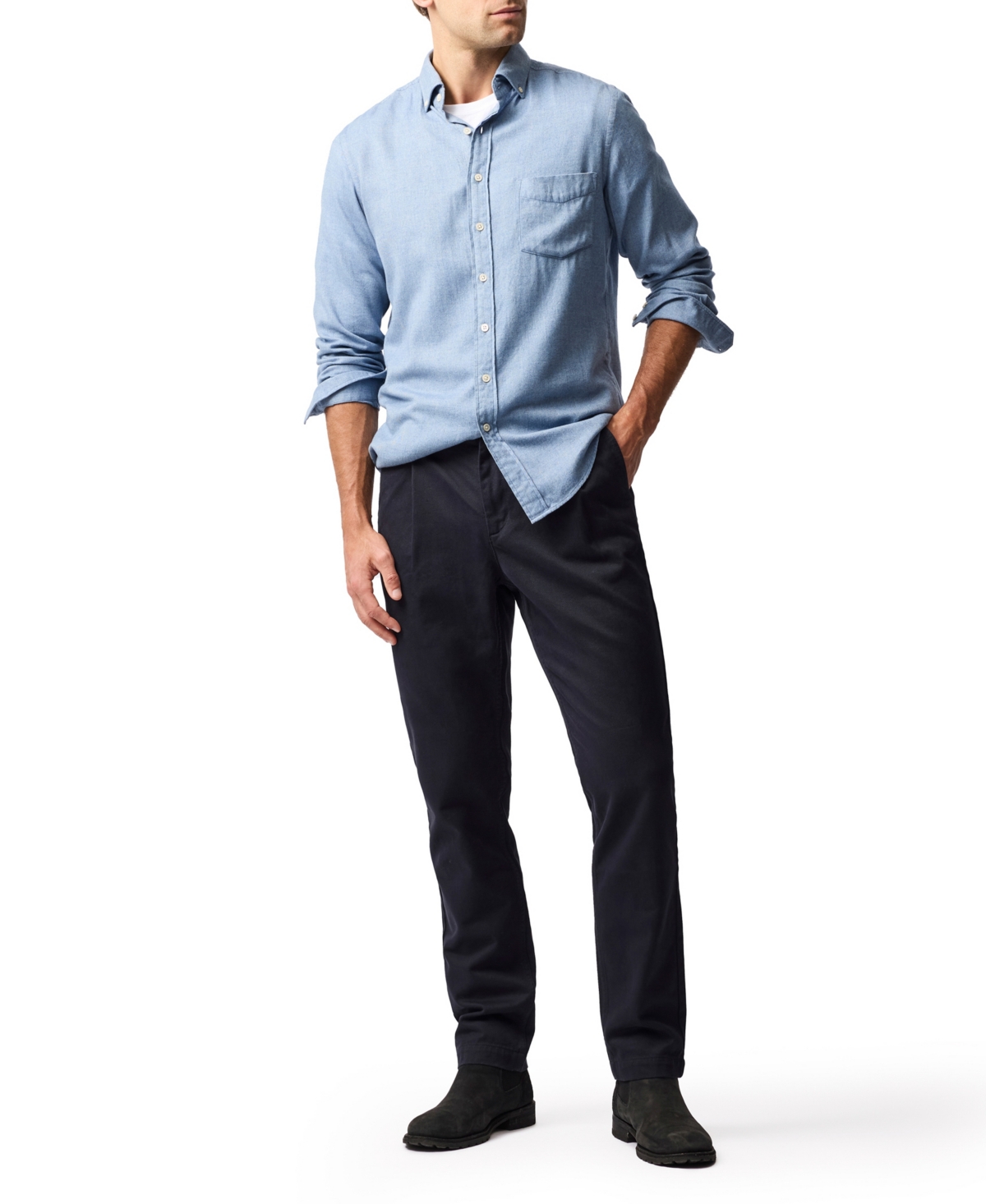 Rodd & Gunn Men's Fielding Relxed Fit Taper Pants In Blue