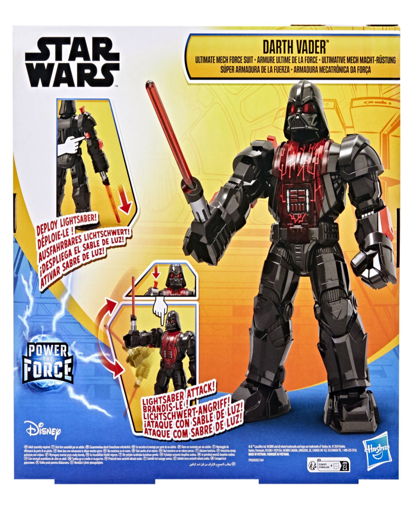 Детские фигурки Star Wars Epic World of Action Darth Vader 4" Figure, 11" Mech Suit, 3-Piece Action Figure Set, Ages 4+, цвет: Разноцветный — фото 2