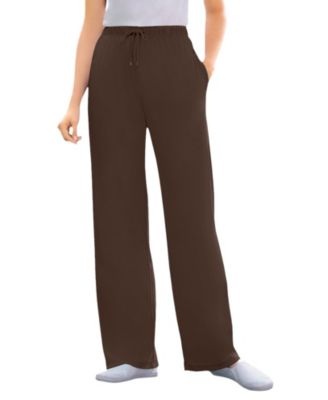 Plus Size Within Sport Knit Straight-Leg Pull-On Pants