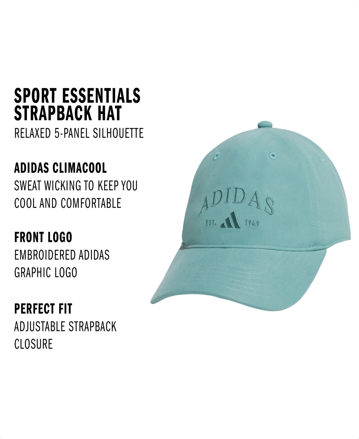 Adidas Originals Women's Sport Essentials Strapback Hat In Blue