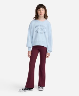 Girls Ribbed Crewneck Sweater