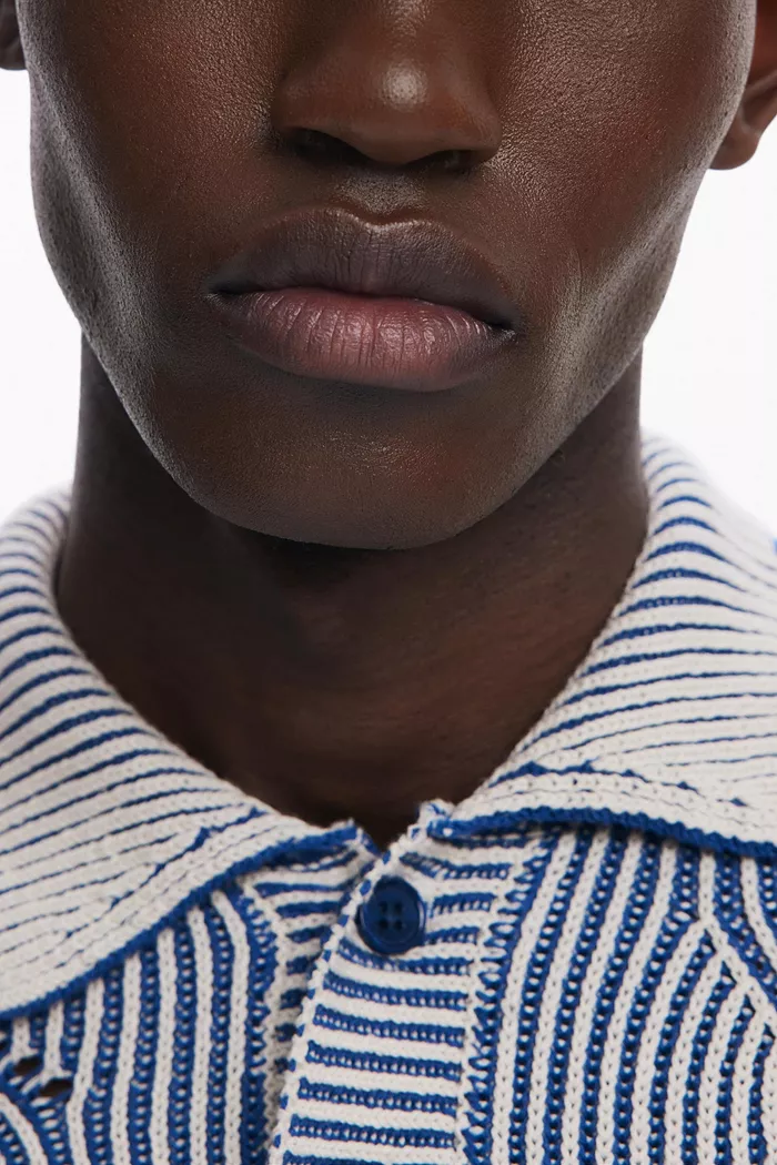 Men's Heathered polo sweater - thumbnail 6