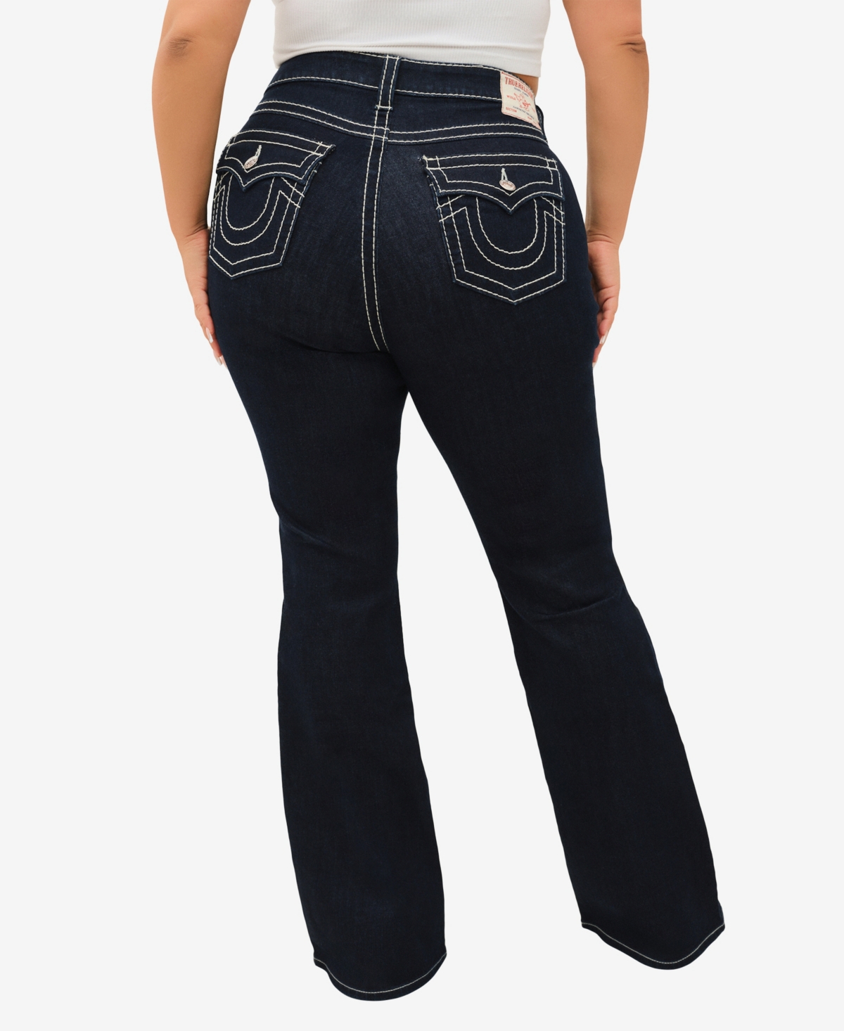 True Religion Plus Size Becca Bootcut Mid Rise Jeans