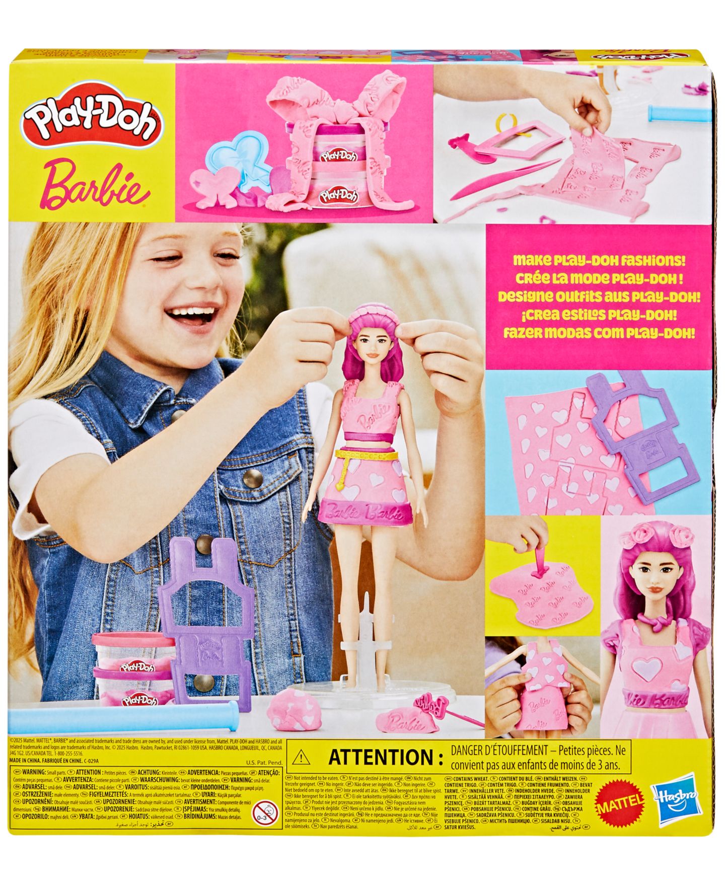 Детские фигурки Play-Doh Barbie Hearts and Hair Set — фото 5
