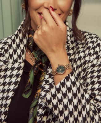 Women's Eco-Drive Classic Rainell Rose Gold-Tone Stainless Steel Bracelet Watch, 26mm