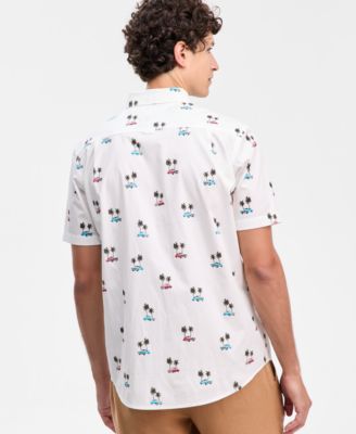 Men's Cotton Poplin Havana Button Shirt, Macy's Exclusive