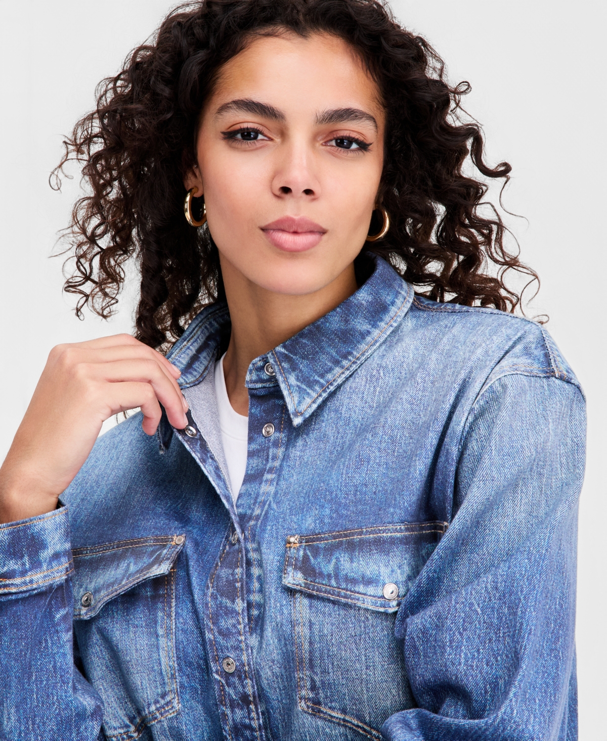 Guess Women's Astrid Shirt Jacket