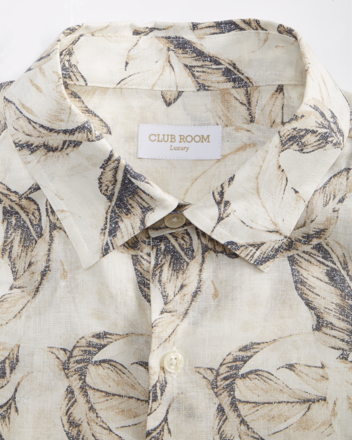 Club Room Men's Casa Regular-Fit Floral Button-Down Linen Shirt, Macy's Exclusive