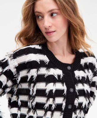 Women's Fringe Stripe Cardigan