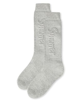 Girls' Embossed Summer Knee-High Socks