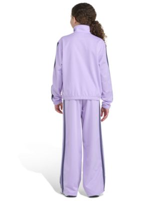 Big Girls' 8-16 Full-Zip Jacket and Wide Leg Tricot Pants, 2-Piece Set