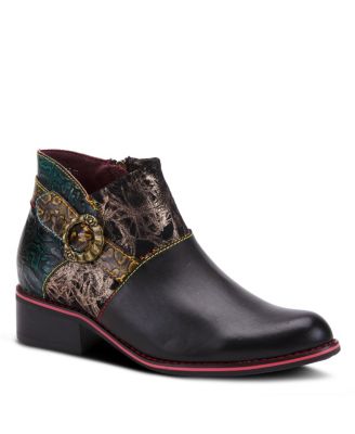 Spring Step Tiatia Bootie with Hand-Painted Design