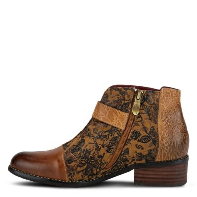 Spring Step Georgiana Bootie with Hand-Painted Design