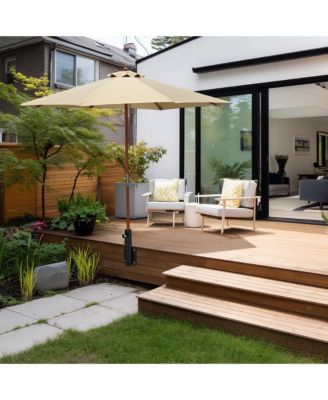 Universal Flag Pole Holder Deck Mount Bracket for Outside Fit 1" to 2 3/8" Pole