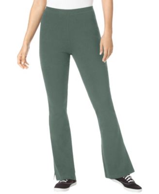 Women's Within Stretch-Cotton Knit Pull-On Bootcut Leggings