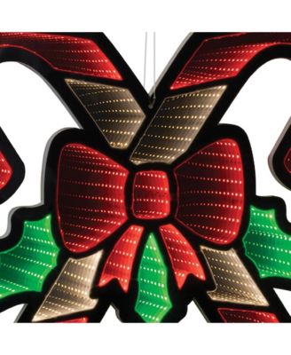 Infinity Double Candy Cane Decoration – Unique Holiday Accent for Festive Displays