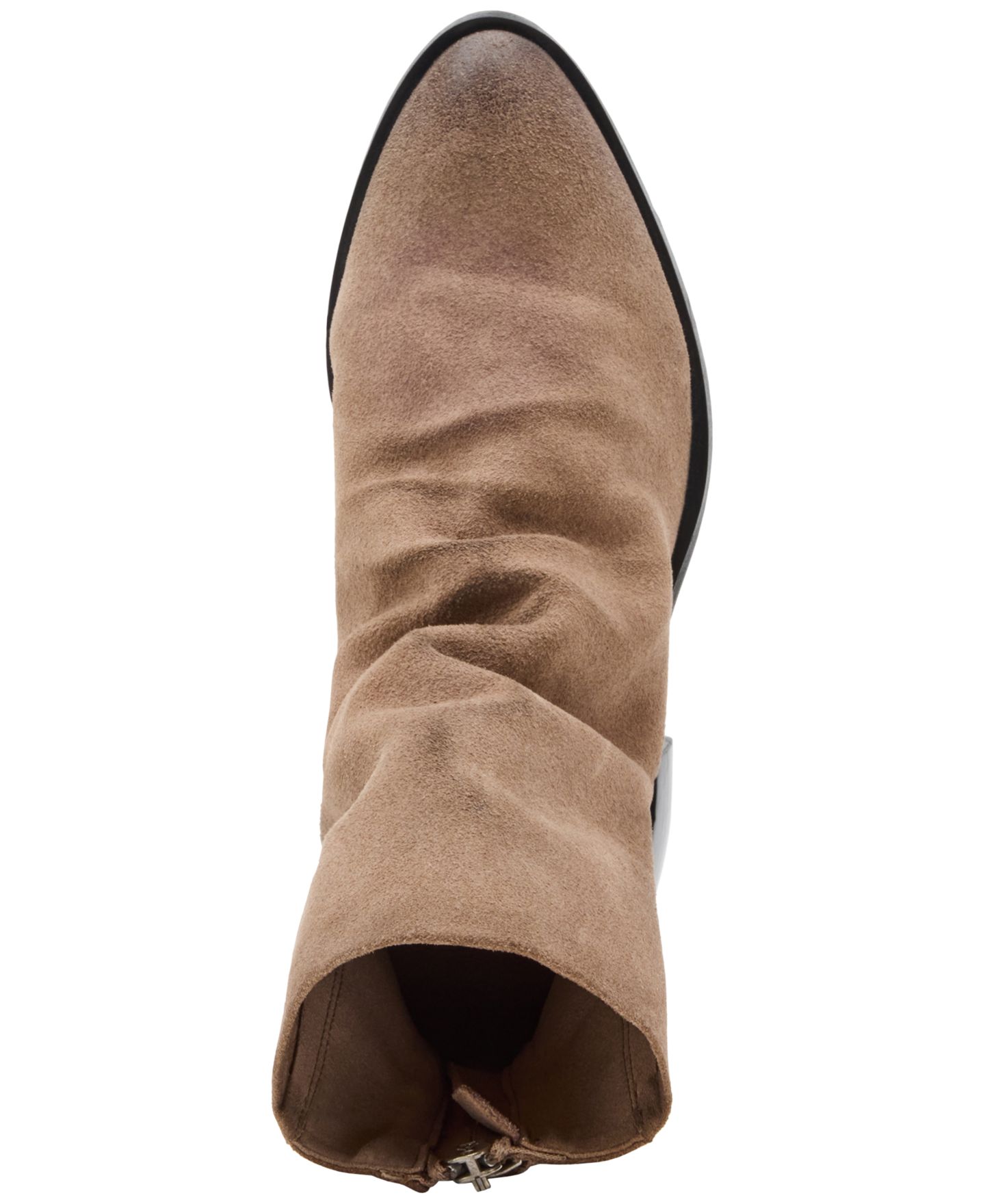 Женские ботинки Steve Madden Nexie Slouch Block Heel Booties, цвет: Серо-коричневый замшевый — фото 4