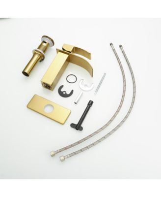 Waterfall Single Hole Single-Handle Low-Arc Bathroom Faucet